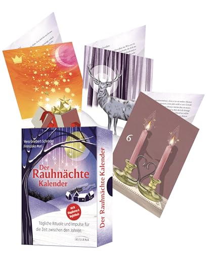 Der Rauhnächte-Kalender: Tägliche Rituale und Impulse für die Zeit zwischen den Jahren - Mit 14 Klappkarten und Begleitbuch