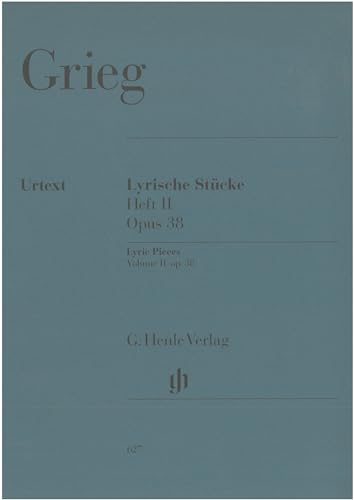 Lyrische Stücke Heft II, op. 38: Besetzung: Klavier zu zwei Händen (G. Henle Urtext-Ausgabe) von HENLE VERLAG