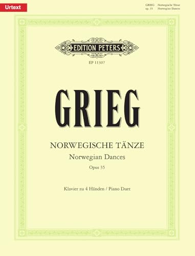 Norwegische Tänze op.35, Klavier 4-händig: Urtext (Edition Peters)