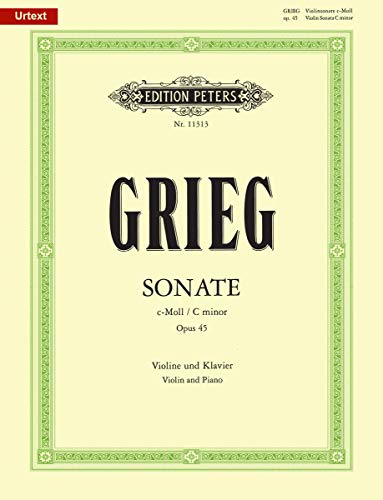 Sonate Nr. 3 c-Moll op. 45: Für Violine und Klavier (Edition Peters)