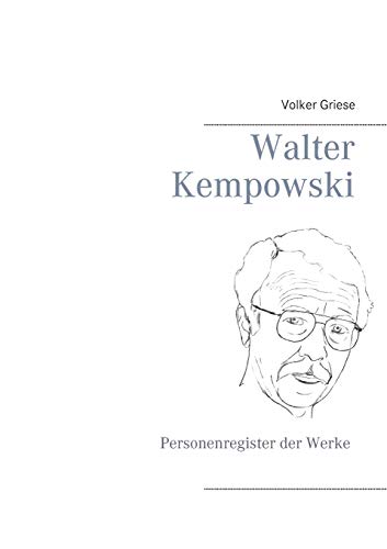 Walter Kempowski: Personenregister der Werke