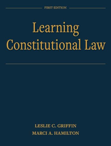 Learning Constitutional Law von Cognella Academic Publishing