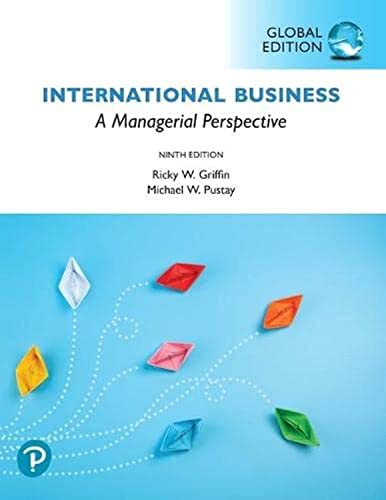International Business: A Managerial Perspective, Global Edition von Pearson