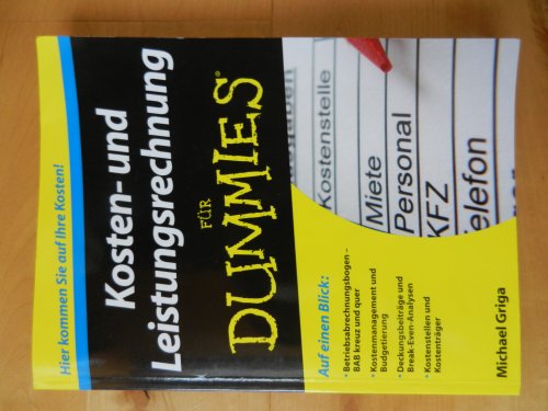 Kosten- und Leistungsrechnung Für Dummies Kosten- und Leistungsrechnung Für Dummies