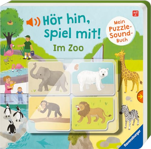 Hör hin, spiel mit! Mein Puzzle-Soundbuch: Im Zoo von Ravensburger