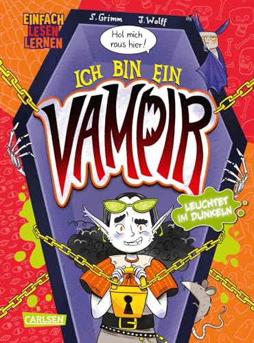 Hol mich raus hier! Ich bin ein Vampir!: Einfach Lesen Lernen | Befreie Vampirmädchen Vila aus diesem Buch! Interaktives Kinderbuch zum Mitmachen für Leseanfänger*innen ab 6 Jahren