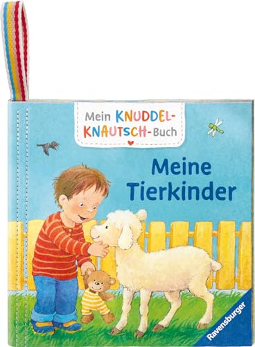 Mein Knuddel-Knautsch-Buch: Meine Tierkinder; weiches Stoffbuch, waschbares Badebuch, Babyspielzeug ab 6 Monate von Ravensburger
