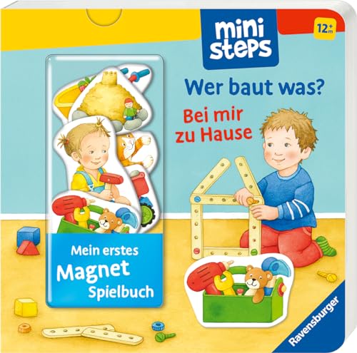 Mein erstes Magnetbuch: Wer baut was? Bei mir zu Hause (ministeps)