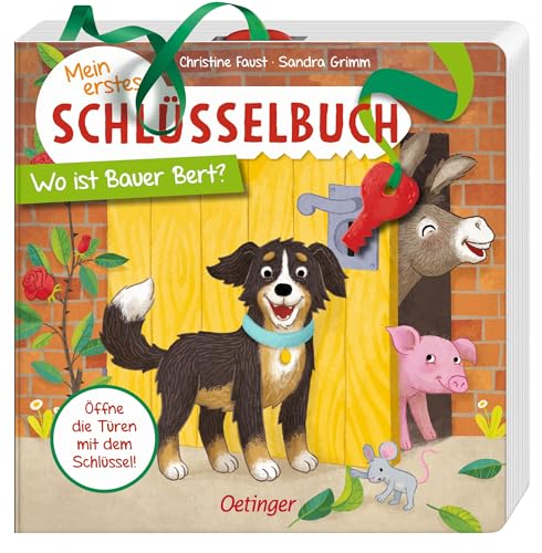 Mein erstes Schlüsselbuch. Wo ist Bauer Bert?: Spielbuch über Tiere auf dem Bauernhof mit Schlüssel und Türklappen zum Öffnen für Kinder ab 2 Jahren Mein erstes Schlüsselbuch. Wo ist Bauer Bert?: Spielbuch über Tiere auf dem Bauernhof mit Schlüssel und Türklappen zum Öffnen für Kinder ab 2 Jahren