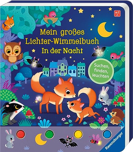 Mein großes Lichter-Wimmelbuch: In der Nacht: Suchen, finden, leuchten