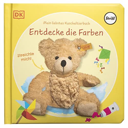 Mein liebstes Kuscheltierbuch. Entdecke die Farben: Pappbilderbuch mit Fühlelementen und Fotos von Steiff Tieren für Kinder ab 6 Monaten Mein liebstes Kuscheltierbuch. Entdecke die Farben: Pappbilderbuch mit Fühlelementen und Fotos von Steiff Tieren für Kinder ab 6 Monaten