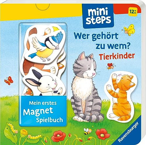 ministeps: Mein erstes Magnetbuch: Wer gehört zu wem? Tierkinder (ministeps Bücher) von GraviTrax