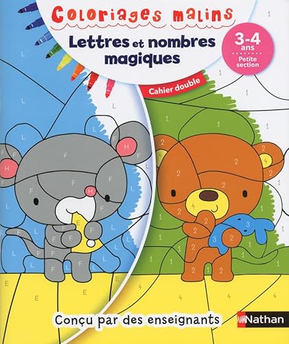 Coloriages malin duo Lettres et nombres magiques PS 3-4 ans: 3-4ans Petite section Coloriages malin duo Lettres et nombres magiques PS 3-4 ans: 3-4ans Petite section