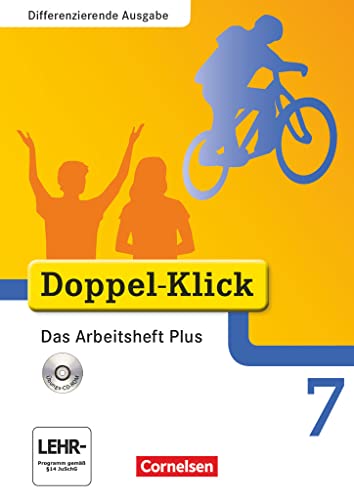 Doppel-Klick - Das Sprach- und Lesebuch - Differenzierende Ausgabe - 7. Schuljahr: Das Arbeitsheft Plus mit CD-ROM - Mit Lösungen von Cornelsen Verlag GmbH