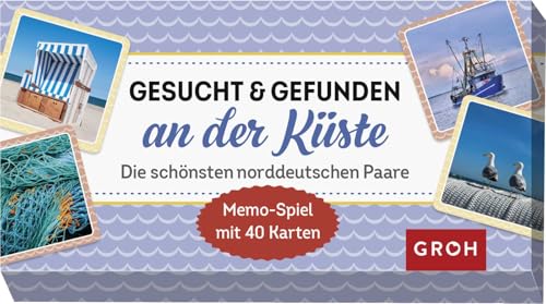 Gesucht & gefunden an der Küste - die schönsten norddeutschen Paare: Memo-Spiel mit 40 Karten (Regionale Memo-Spiele) von Groh