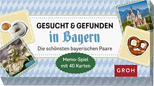 Gesucht & gefunden in Bayern – die schönsten bayerischen Paare: Memo-Spiel mit 40 Karten (Regionale Memo-Spiele)