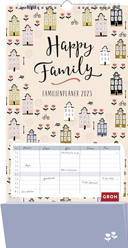 Happy Family - Familienplaner 2023: Familienplaner mit 5 Spalten und Zetteltasche Happy Family - Familienplaner 2023: Familienplaner mit 5 Spalten und Zetteltasche