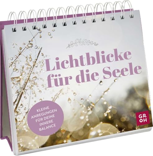 Lichtblicke für die Seele: Kleine Anregungen für deine innere Balance | Spiralaufsteller mit Silberveredelung für Achtsamkeit und positives Denken im Alltag von Groh