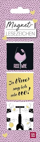 Magnetlesezeichen "Zu Vino sag ich nie no!": 3 Magnetische Lesezeichen als perfekte Begleiter für jedes Buch | Für Bücherwürmer und Weinliebhaber (Magnetlesezeichen, 3er-Set) Magnetlesezeichen "Zu Vino sag ich nie no!": 3 Magnetische Lesezeichen als perfekte Begleiter für jedes Buch | Für Bücherwürmer und Weinliebhaber (Magnetlesezeichen, 3er-Set) von Groh