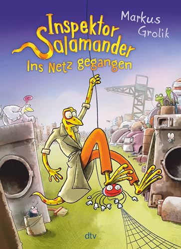 Inspektor Salamander – Ins Netz gegangen: Der neue Comic-Roman voller Witz und Action | Zurück auf dem Schrottplatz mit dem lässigen Ermittler-Duo (Die Inspektor Salamander-Reihe, Band 2) von dtv Verlagsgesellschaft mbH & Co. KG