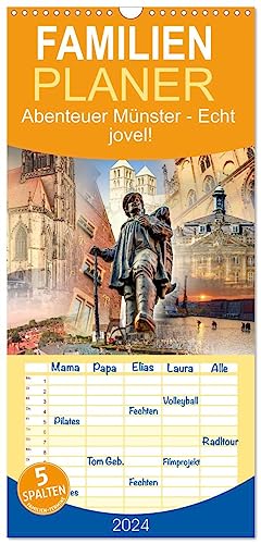 Familienplaner 2024 - Abenteuer Münster - Echt jovel! mit 5 Spalten (Wandkalender, 21 cm x 45 cm) CALVENDO