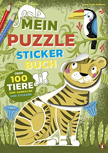 Mein bunter Puzzle-Sticker-Spaß - Tiere: Mit kunterbunten Tier-Puzzle-Stickern für Kinder ab 4 Jahren (Die Mein-bunter-Puzzle-Sticker-Spaß-Reihe, Band 2) von Penguin Junior