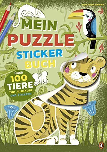 Mein bunter Puzzle-Sticker-Spaß - Tiere: Mit kunterbunten Tier-Puzzle-Stickern für Kinder ab 4 Jahren (Die Mein-bunter-Puzzle-Sticker-Spaß-Reihe, Band 2) von Penguin junior