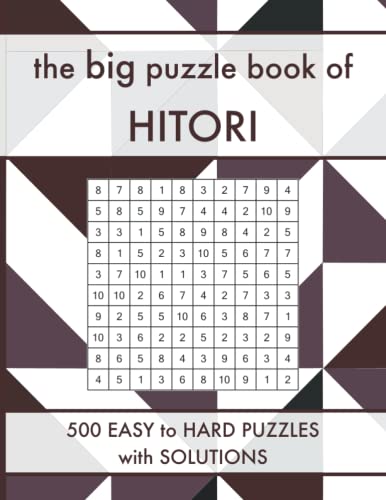 The Big Puzzle Book of Hitori: 500 Easy to Hard Japanese Logic Puzzles with Solutions The Big Puzzle Book of Hitori: 500 Easy to Hard Japanese Logic Puzzles with Solutions von Independently published