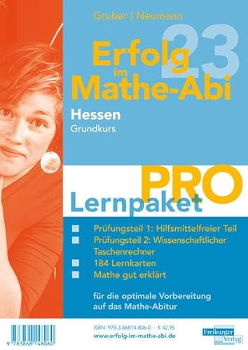 Erfolg im Mathe-Abi 2023 Hessen Lernpaket 'Pro' Grundkurs von Freiburger Verlag