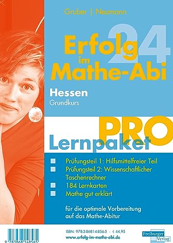 Erfolg im Mathe-Abi 2024 Hessen Lernpaket 'Pro' Grundkurs von Freiburger Verlag