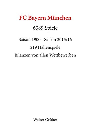 FC Bayern München. 6389 Spiele: Saison 1900 - Saison 2015/16