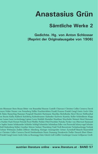 Sämtliche Werke 2: Gedichte. Hg. von Anton Schlossar [Reprint der Originalausgabe von 1906]
