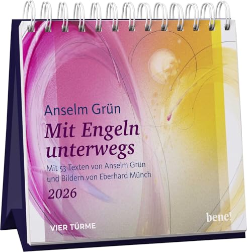 Wochenkalender 2026: Mit Engeln unterwegs: Mit 53 Texten von Anselm Grün und Bildern von Eberhard Münch | Tischkalender zum Aufstellen mit Engel-Motiven, aufbauende Impulse für jede Woche Wochenkalender 2026: Mit Engeln unterwegs: Mit 53 Texten von Anselm Grün und Bildern von Eberhard Münch | Tischkalender zum Aufstellen mit Engel-Motiven, aufbauende Impulse für jede Woche von bene! Kalender