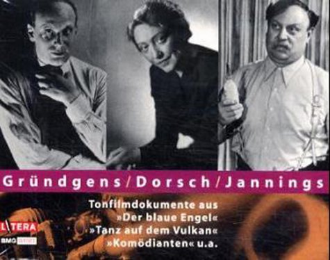 Gründgens, Dorsch, Jannings, Tonfilmdokumente, 1 Cassette von BMG Wort