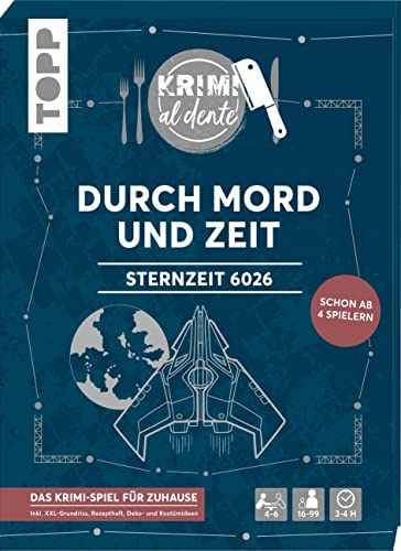 Krimi al dente: Sternzeit 6026 – Durch Mord und Zeit: Krimi-Dinner für Zuhause – 4-6 Personen Krimi al dente: Sternzeit 6026 – Durch Mord und Zeit: Krimi-Dinner für Zuhause – 4-6 Personen