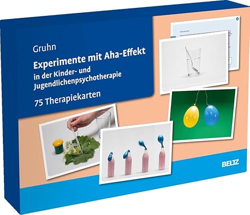 Experimente mit Aha-Effekt in der Kinder- und Jugendlichenpsychotherapie: 75 Therapiekarten. Kartenset mit 75 Karten in hochwertiger Klappkassette, ... 16,5 x 24 cm (Beltz Therapiekarten) von Beltz