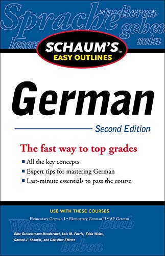 Schaum's Easy Outline of German, Second Edition (Schaum's Easy Outlines)