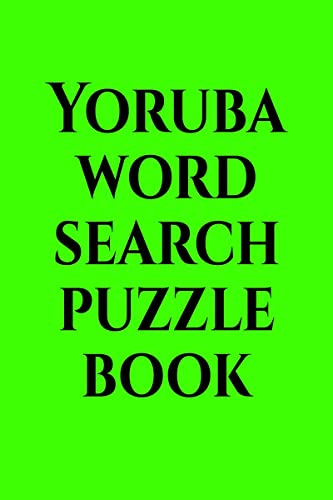 Yoruba word search puzzle book von Notion Press