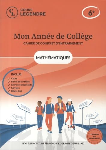 Mon année de collège - 6ème mathématiques-cahier de cours et d'entraînement: Cours – Fiches de synthèse – Exercices – Corrigés - Bilans-test Mon année de collège - 6ème mathématiques-cahier de cours et d'entraînement: Cours – Fiches de synthèse – Exercices – Corrigés - Bilans-test von EDICOLE