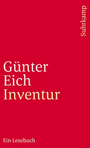 Inventur: Ein Lesebuch (suhrkamp taschenbuch) von Suhrkamp Verlag AG