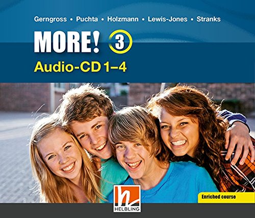 MORE! 3 Audio CD Enriched Course 1-4 von Helbling
