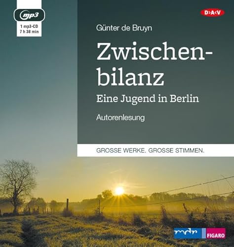 Zwischenbilanz. Eine Jugend in Berlin: Autorenlesung (1 mp3-CD)