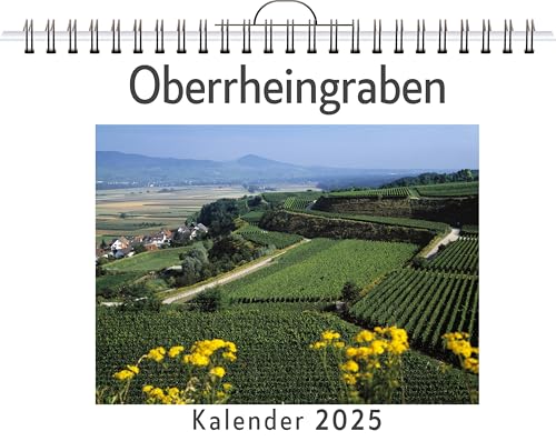 Oberrheingraben - (Wandkalender 2025, Kalender DIN A4 quer, Monatskalender im Querformat mit Kalendarium, das perfekte Geschenk) von FlipFlop