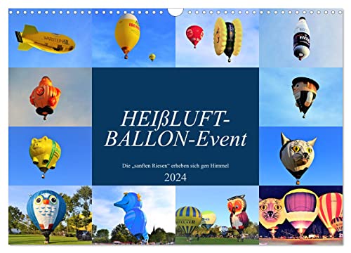 HEIßLUFT-BALLON-Event (Wandkalender 2024 DIN A3 quer), CALVENDO Monatskalender