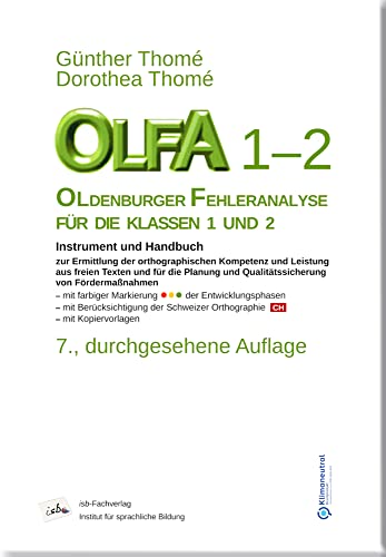 OLFA 1-2. Oldenburger Fehleranalyse für die Klassen 1 und 2: Instrument und Handbuch