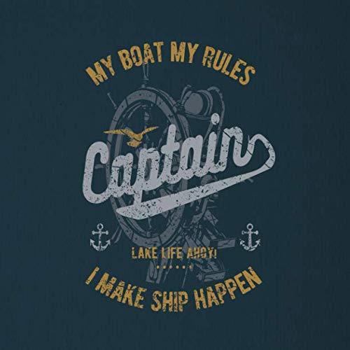 My Boat My Rules: Funny Sailing Yacht Boat Guestbook - Cruise Ship Yachting Guest Book For Nautical Sailor Captain - Blank Unlined Square Pages For ... In, Sign In - Humorous Retro Grunge Book von Independently published