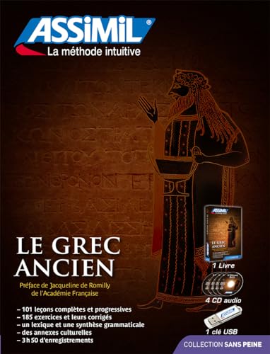 Le Grec Ancien: Superpack avec 1 livre, 4 CD audio (Senza sforzo)