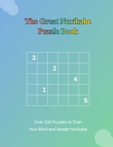 The Ultimate Nurikabe Challenge: From Beginner to Master: Over 100 Puzzles to Train Your Mind and Master Nurikabe von Independently published
