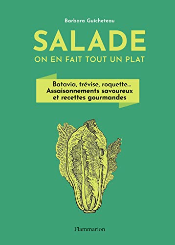 Salade, on en fait tout un plat: Batavia, trévise, roquette... Assaisonnements savoureux et recettes gourmandes von FLAMMARION