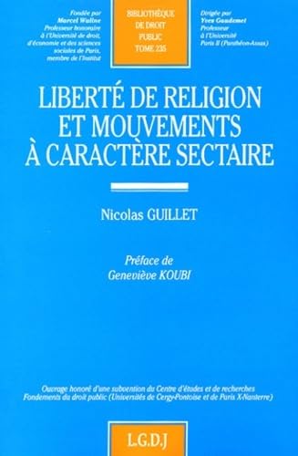 liberté de religion et mouvements à caractère sectaire (235)